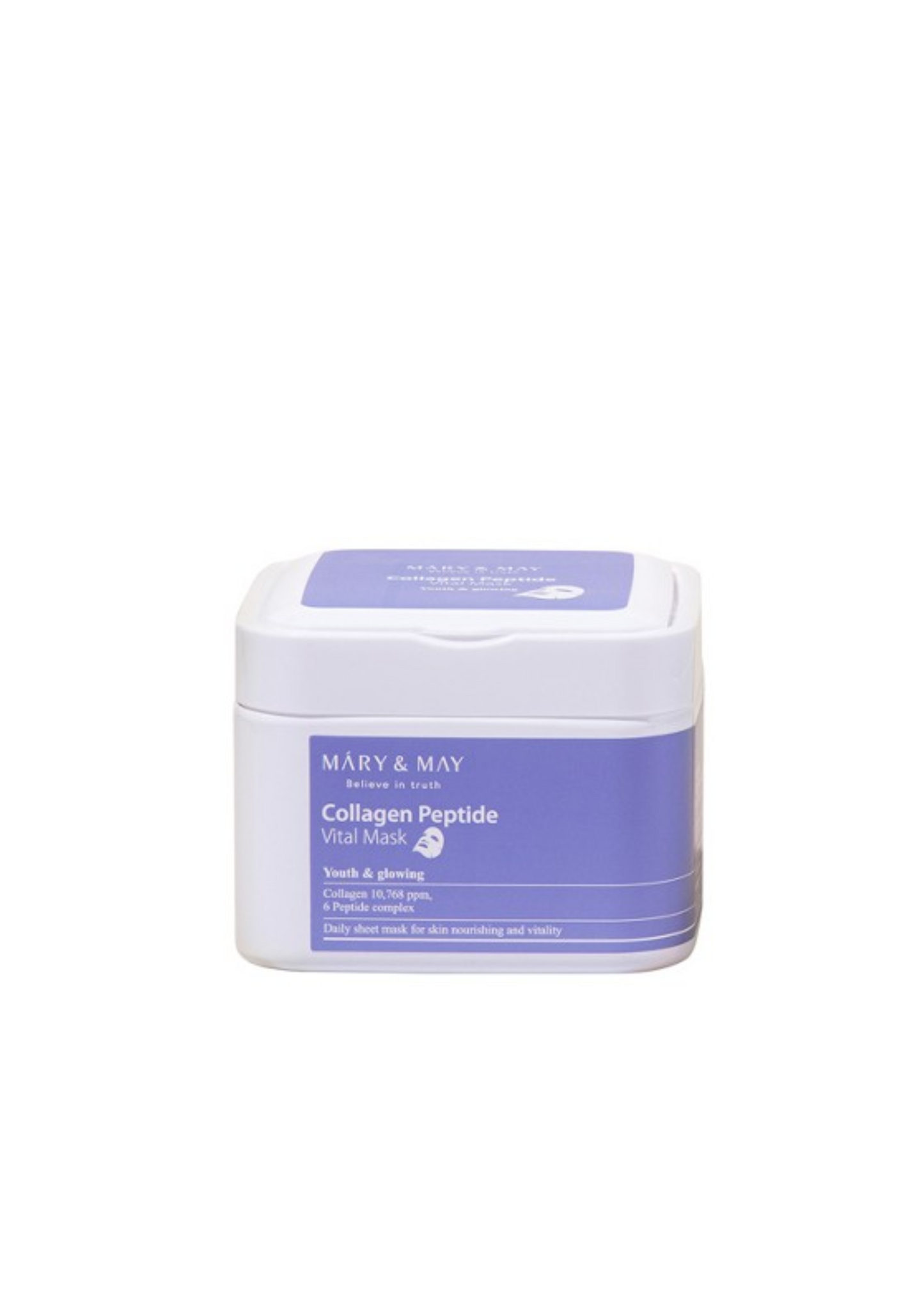 Collagen Peptide Vital Mask, Mary&May Collagen Peptide Vital Mask - 30pcs