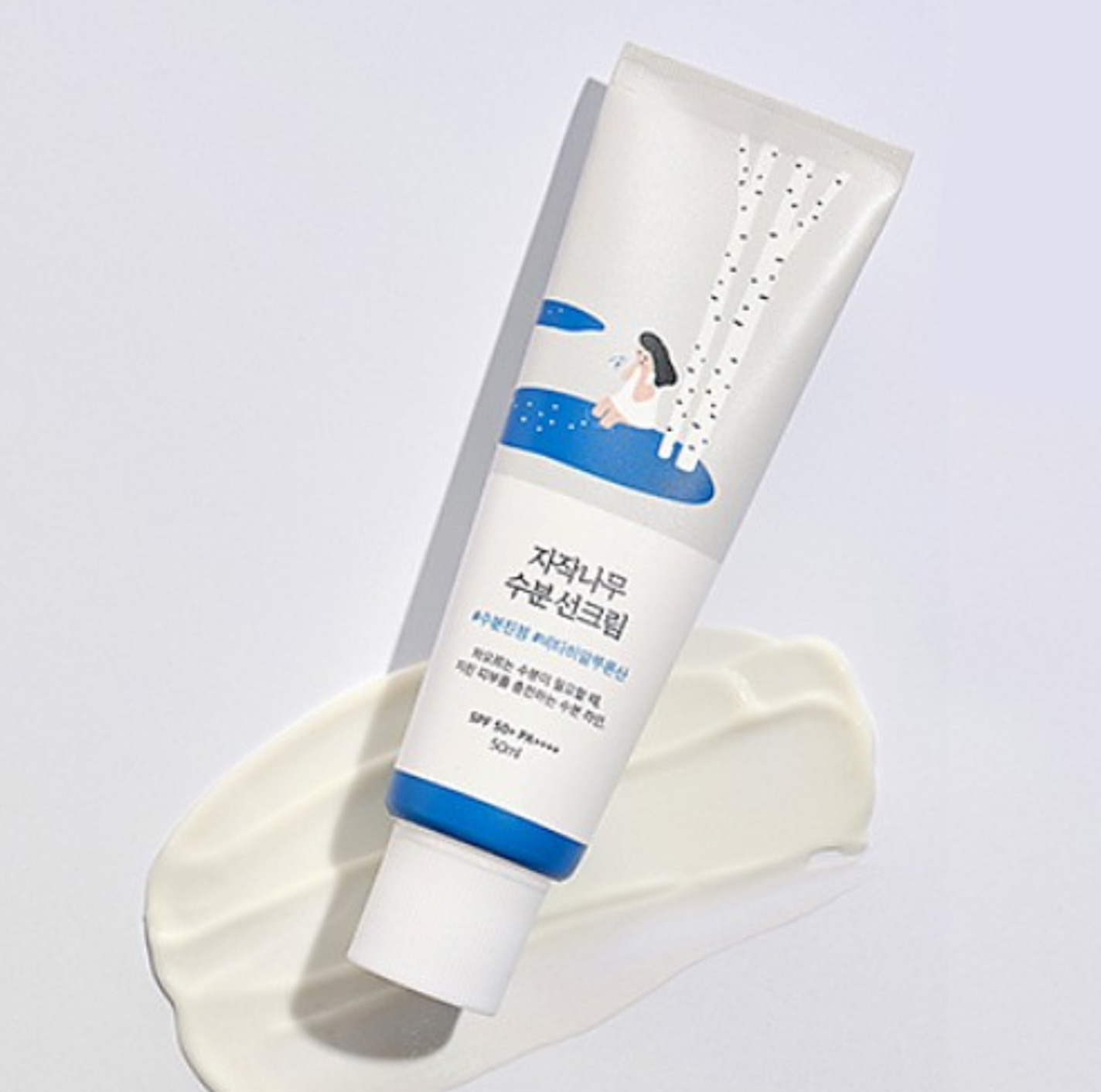 Round Lab Birch Juice Sunscreen, Round lab Birch Juice Moisturising Sunscreen SPF 50+PA++++ 50ml