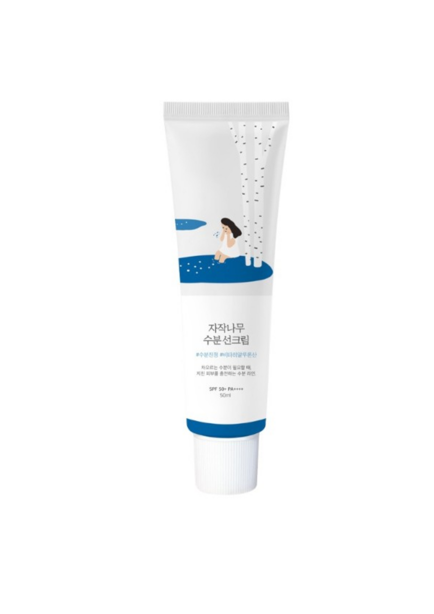 Round Lab Birch Juice Sunscreen, Round lab Birch Juice Moisturising Sunscreen SPF 50+PA++++ 50ml