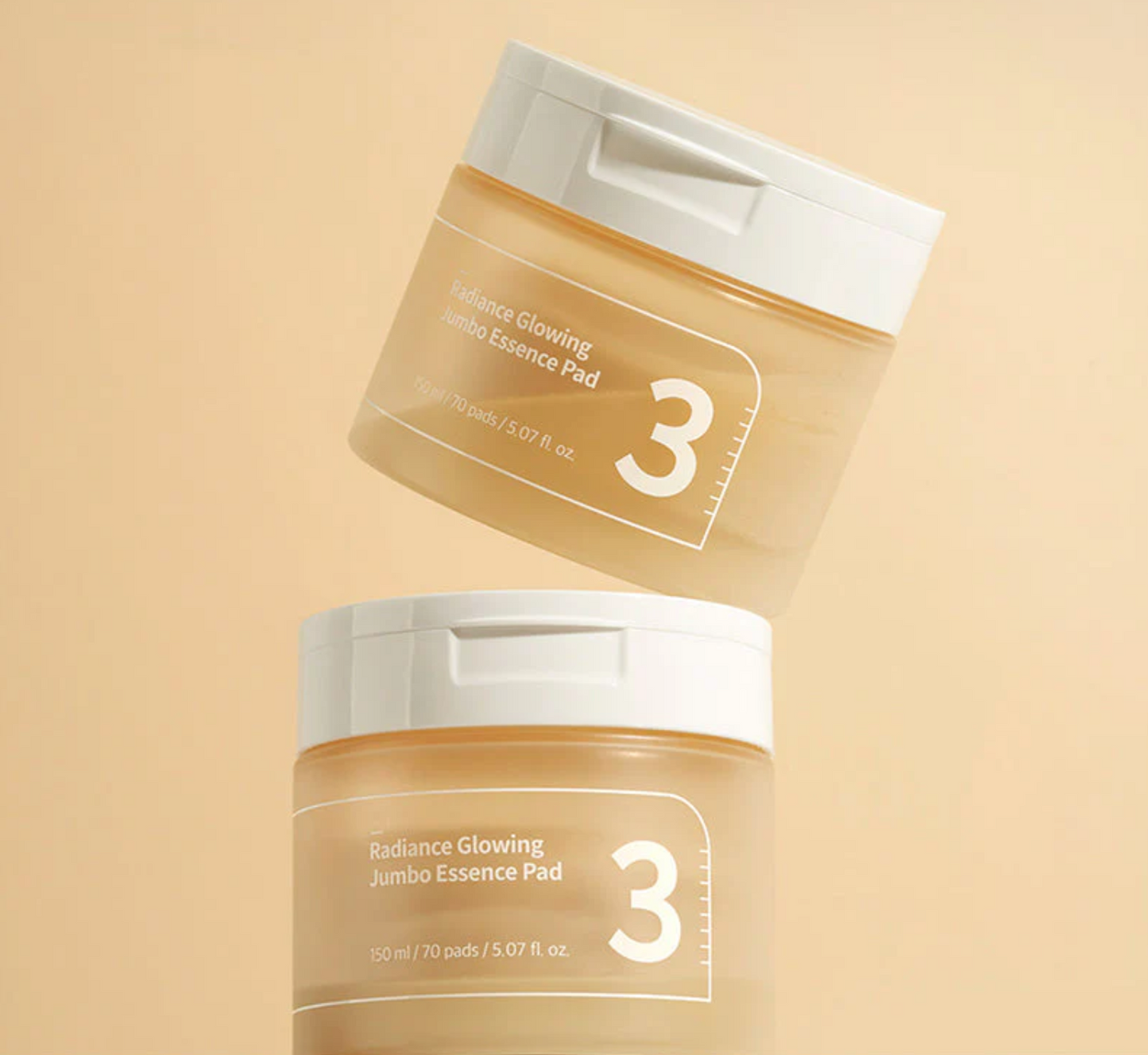 Radiance Glowing Jumbo Essence Pad, Numbuzin- No.3 Radiance Glowing Jumbo Essence Pad (70ea)
