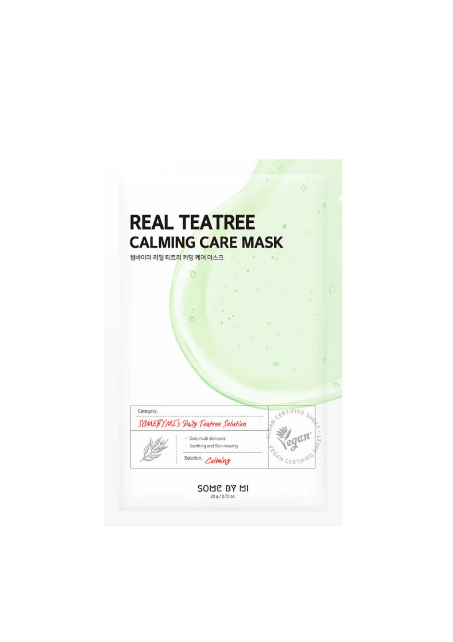 SOME BY MI- Real Teatree Calming Care Mask (1pcs)