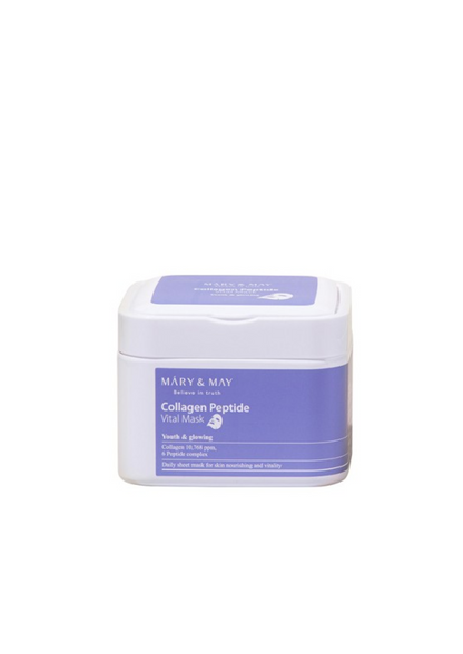 Collagen Peptide Vital Mask, Mary&May Collagen Peptide Vital Mask - 30pcs