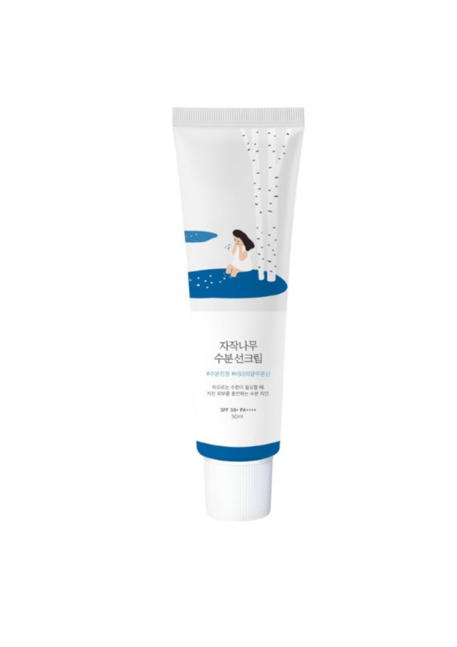 Round Lab Birch Juice Sunscreen, Round lab Birch Juice Moisturising Sunscreen SPF 50+PA++++ 50ml