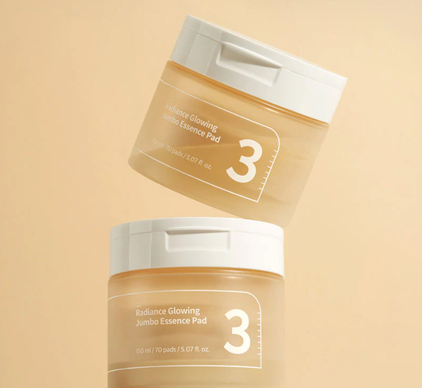 Radiance Glowing Jumbo Essence Pad, Numbuzin- No.3 Radiance Glowing Jumbo Essence Pad (70ea)